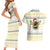 Oh Christmas Bee Bee Christmas Couples Matching Short Sleeve Bodycon Dress and Hawaiian Shirt Xmas Holiday Patterns - Wonder Print Shop