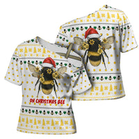 Oh Christmas Bee Bee Christmas Cross Shoulder Shirt Xmas Holiday Patterns - Wonder Print Shop