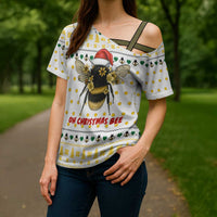 Oh Christmas Bee Bee Christmas Cross Shoulder Shirt Xmas Holiday Patterns - Wonder Print Shop