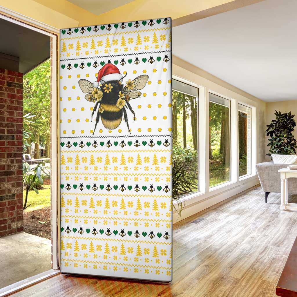 Oh Christmas Bee Bee Christmas Door Cover Xmas Holiday Patterns - Wonder Print Shop