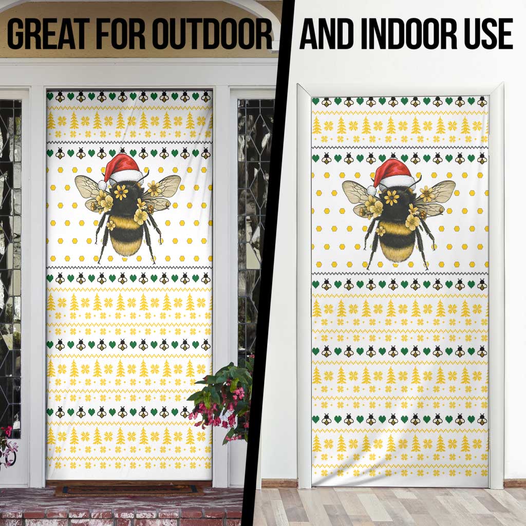 Oh Christmas Bee Bee Christmas Door Cover Xmas Holiday Patterns - Wonder Print Shop
