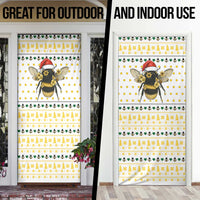 Oh Christmas Bee Bee Christmas Door Cover Xmas Holiday Patterns - Wonder Print Shop