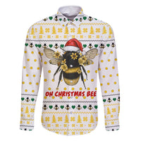 Oh Christmas Bee Bee Christmas Family Matching Long Sleeve Bodycon Dress and Hawaiian Shirt Xmas Holiday Patterns - Wonder Print Shop