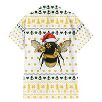 Oh Christmas Bee Bee Christmas Family Matching Mermaid Dress and Hawaiian Shirt Xmas Holiday Patterns - Wonder Print Shop