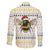 Oh Christmas Bee Bee Christmas Family Matching Off The Shoulder Long Sleeve Dress and Hawaiian Shirt Xmas Holiday Patterns - Wonder Print Shop