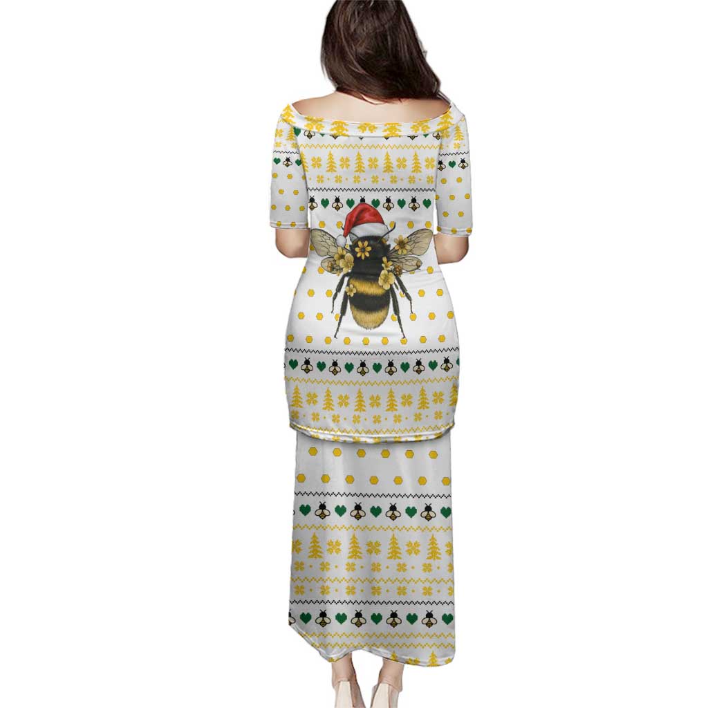 Oh Christmas Bee Bee Christmas Family Matching Puletasi and Hawaiian Shirt Xmas Holiday Patterns - Wonder Print Shop