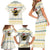 Oh Christmas Bee Bee Christmas Family Matching Short Sleeve Bodycon Dress and Hawaiian Shirt Xmas Holiday Patterns - Wonder Print Shop