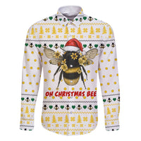Oh Christmas Bee Bee Christmas Family Matching Short Sleeve Bodycon Dress and Hawaiian Shirt Xmas Holiday Patterns - Wonder Print Shop