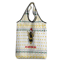 Oh Christmas Bee Bee Christmas Grocery Bag Xmas Holiday Patterns - Wonder Print Shop