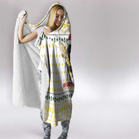 Oh Christmas Bee Bee Christmas Hooded Blanket Xmas Holiday Patterns - Wonder Print Shop