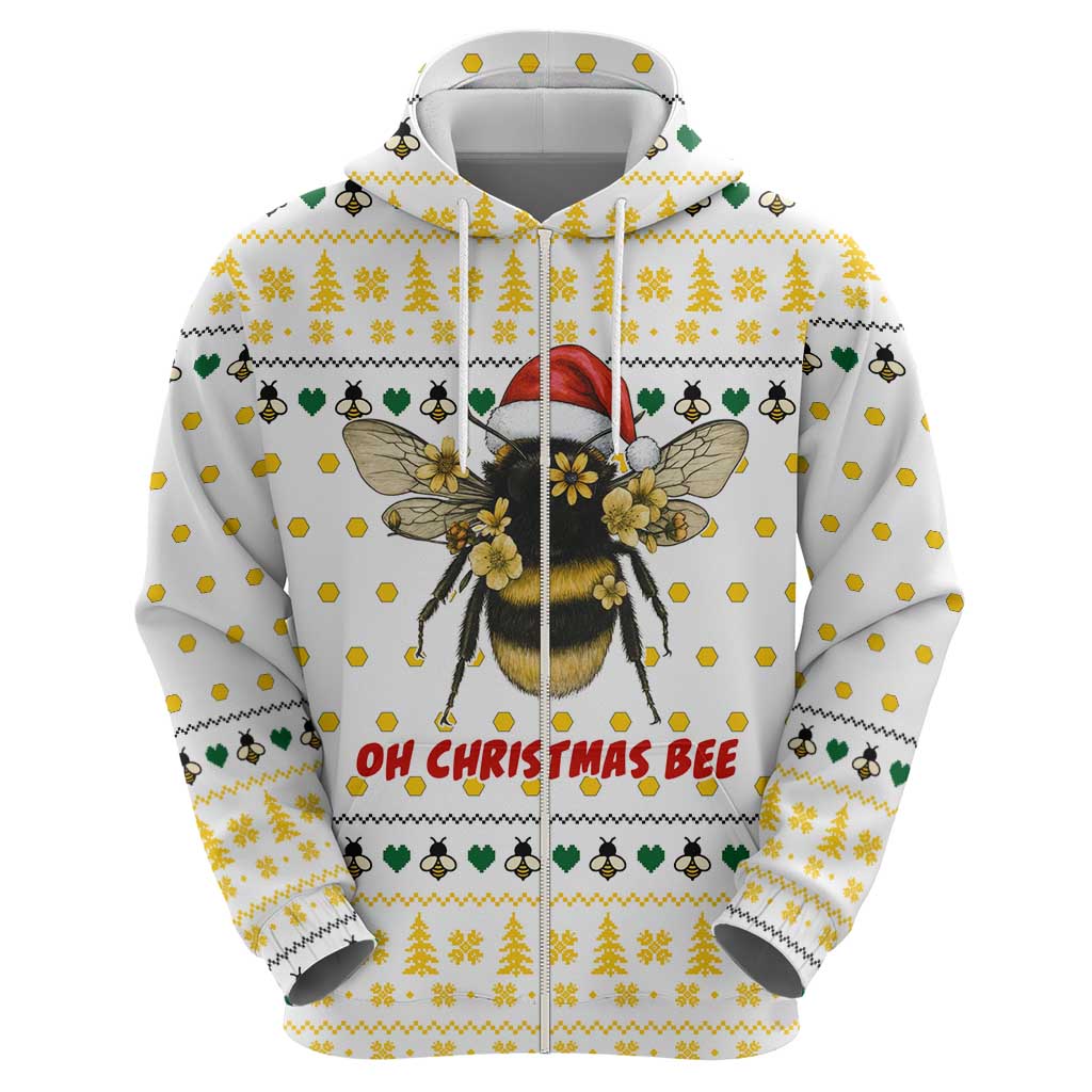 Oh Christmas Bee Bee Christmas Hoodie Xmas Holiday Patterns - Wonder Print Shop