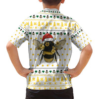 Oh Christmas Bee Bee Christmas Kid Hawaiian Shirt Xmas Holiday Patterns - Wonder Print Shop