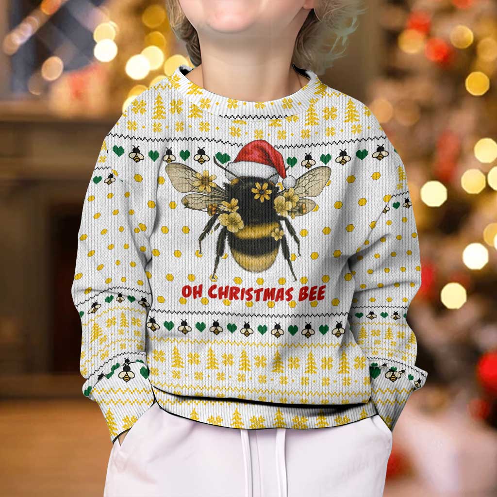 Oh Christmas Bee Bee Christmas Kid Ugly Christmas Sweater Xmas Holiday Patterns - Wonder Print Shop