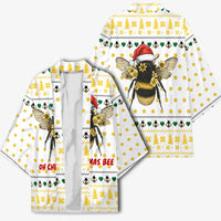 Oh Christmas Bee Bee Christmas Kimono Xmas Holiday Patterns - Wonder Print Shop