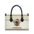 Oh Christmas Bee Bee Christmas Leather Bag Xmas Holiday Patterns - Wonder Print Shop