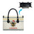 Oh Christmas Bee Bee Christmas Leather Bag Xmas Holiday Patterns - Wonder Print Shop