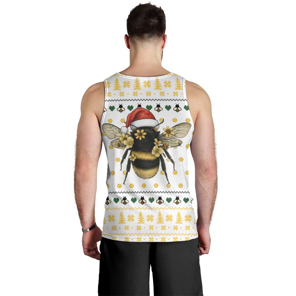 Oh Christmas Bee Bee Christmas Men Tank Top Xmas Holiday Patterns - Wonder Print Shop