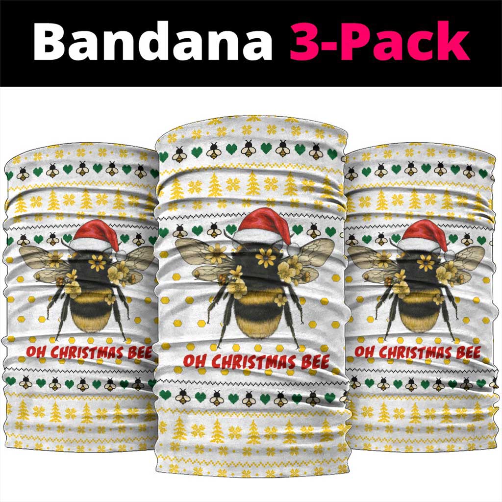 Oh Christmas Bee Bee Christmas Neck Gaiter Xmas Holiday Patterns - Wonder Print Shop