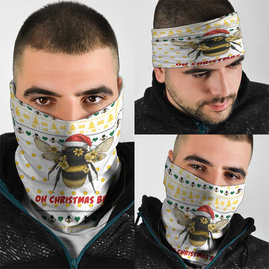 Oh Christmas Bee Bee Christmas Neck Gaiter Xmas Holiday Patterns - Wonder Print Shop
