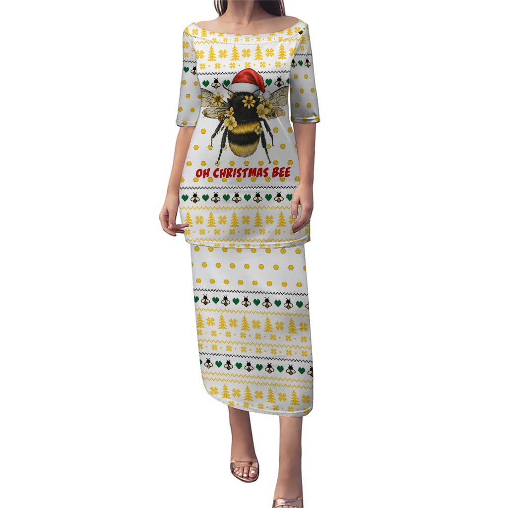 Oh Christmas Bee Bee Christmas Puletasi Xmas Holiday Patterns - Wonder Print Shop