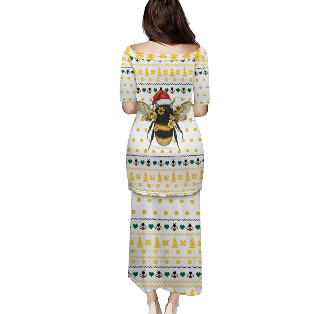 Oh Christmas Bee Bee Christmas Puletasi Xmas Holiday Patterns - Wonder Print Shop