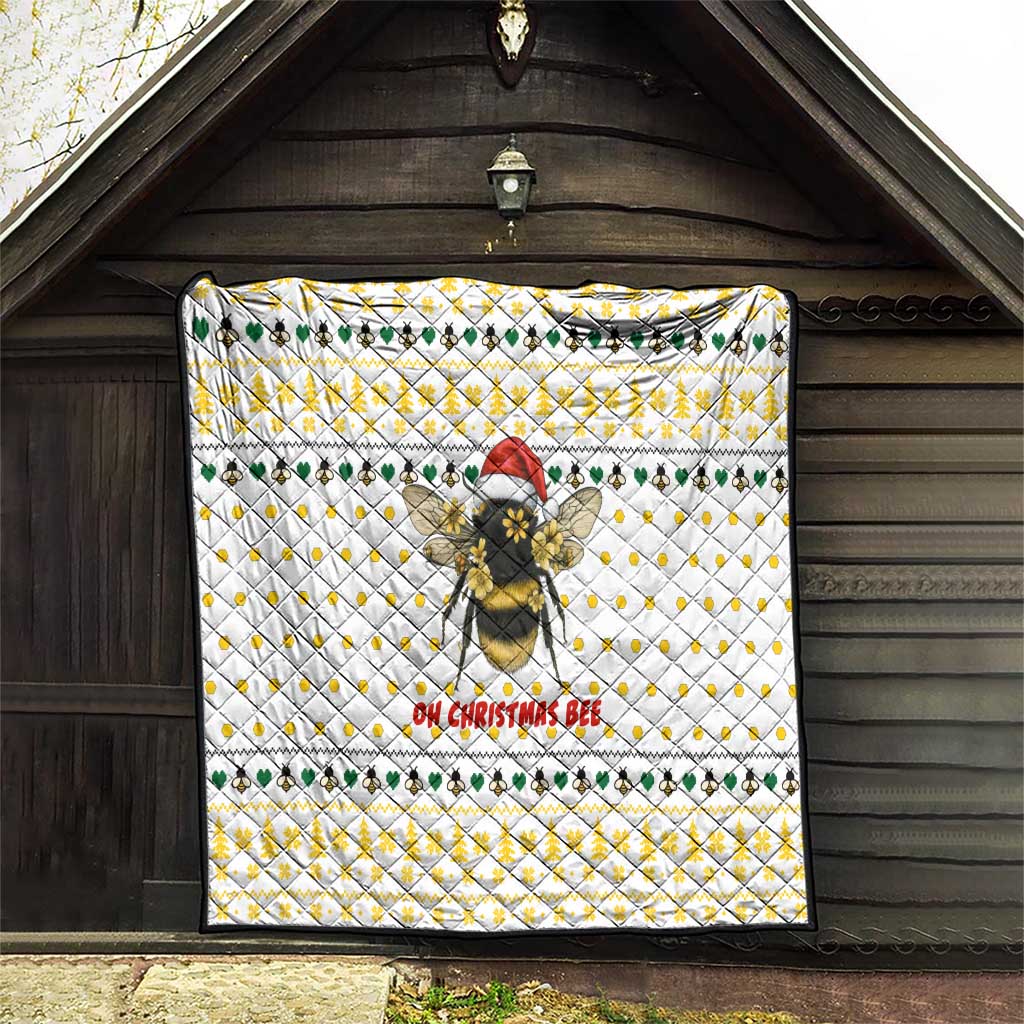 Oh Christmas Bee Bee Christmas Quilt Xmas Holiday Patterns - Wonder Print Shop