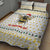 Oh Christmas Bee Bee Christmas Quilt Bed Set Xmas Holiday Patterns - Wonder Print Shop