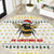 Oh Christmas Bee Bee Christmas Round Carpet Xmas Holiday Patterns - Wonder Print Shop