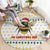 Oh Christmas Bee Bee Christmas Round Carpet Xmas Holiday Patterns - Wonder Print Shop