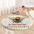 Oh Christmas Bee Bee Christmas Round Carpet Xmas Holiday Patterns - Wonder Print Shop
