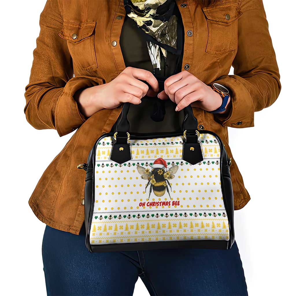 Oh Christmas Bee Bee Christmas Shoulder Handbag Xmas Holiday Patterns - Wonder Print Shop