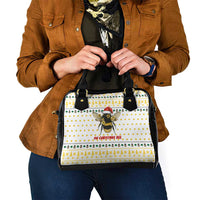 Oh Christmas Bee Bee Christmas Shoulder Handbag Xmas Holiday Patterns - Wonder Print Shop