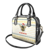 Oh Christmas Bee Bee Christmas Shoulder Handbag Xmas Holiday Patterns - Wonder Print Shop