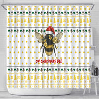 Oh Christmas Bee Bee Christmas Shower Curtain Xmas Holiday Patterns - Wonder Print Shop