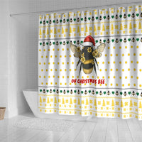 Oh Christmas Bee Bee Christmas Shower Curtain Xmas Holiday Patterns - Wonder Print Shop