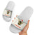 Oh Christmas Bee Bee Christmas Slide Sandals Xmas Holiday Patterns - Wonder Print Shop