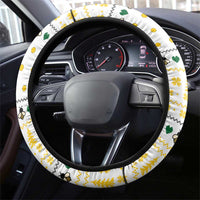 Oh Christmas Bee Bee Christmas Steering Wheel Cover Xmas Holiday Patterns - Wonder Print Shop
