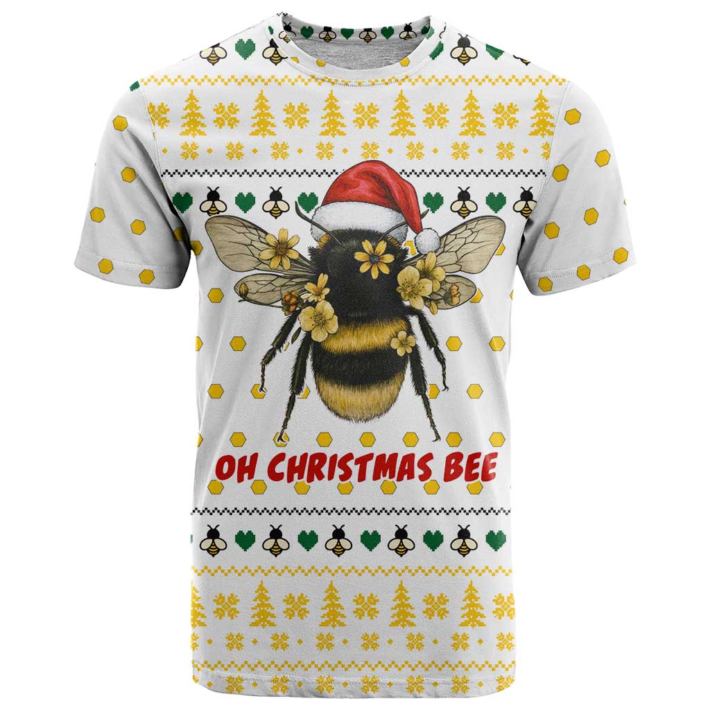 Oh Christmas Bee Bee Christmas T Shirt Xmas Holiday Patterns - Wonder Print Shop