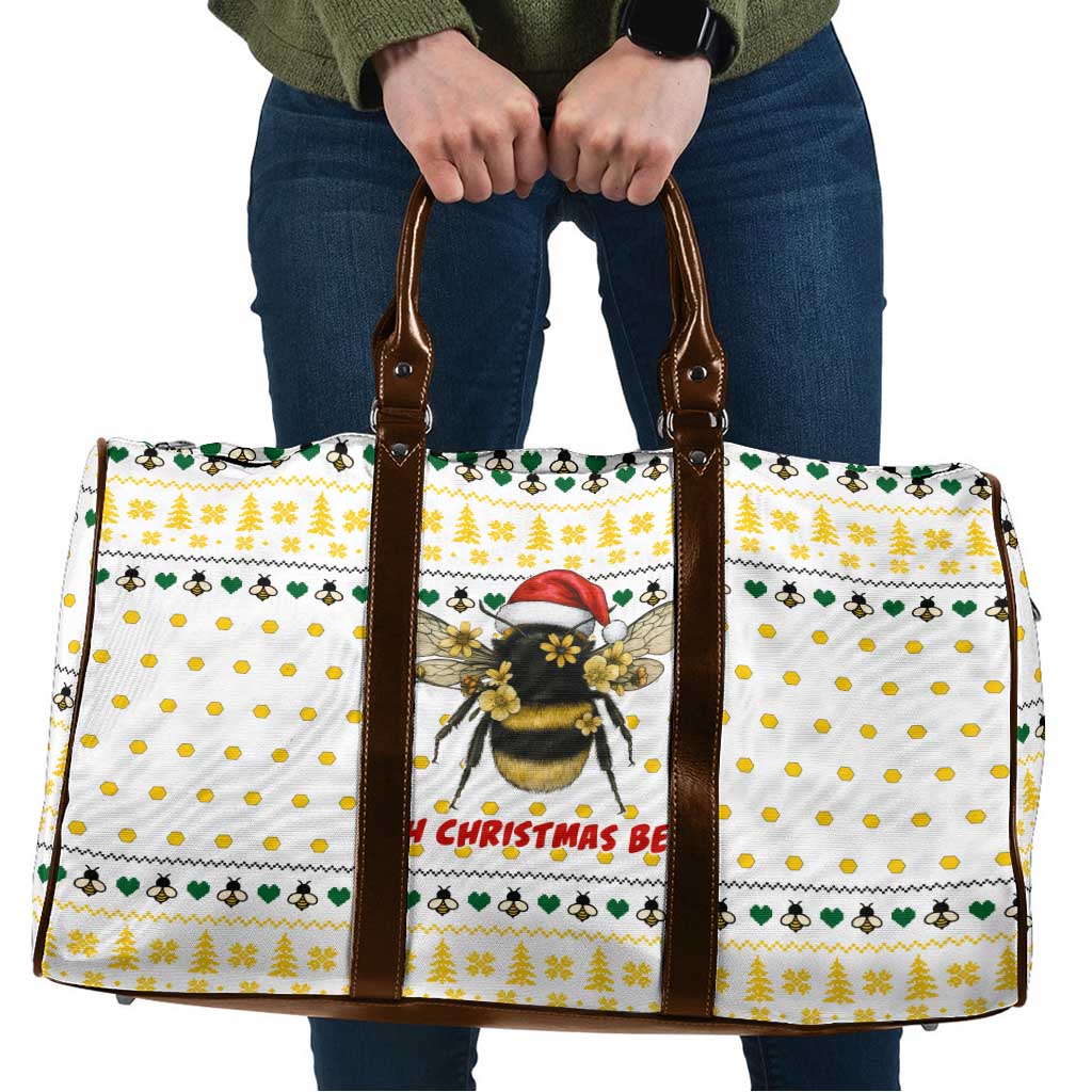 Oh Christmas Bee Bee Christmas Travel Bag Xmas Holiday Patterns - Wonder Print Shop