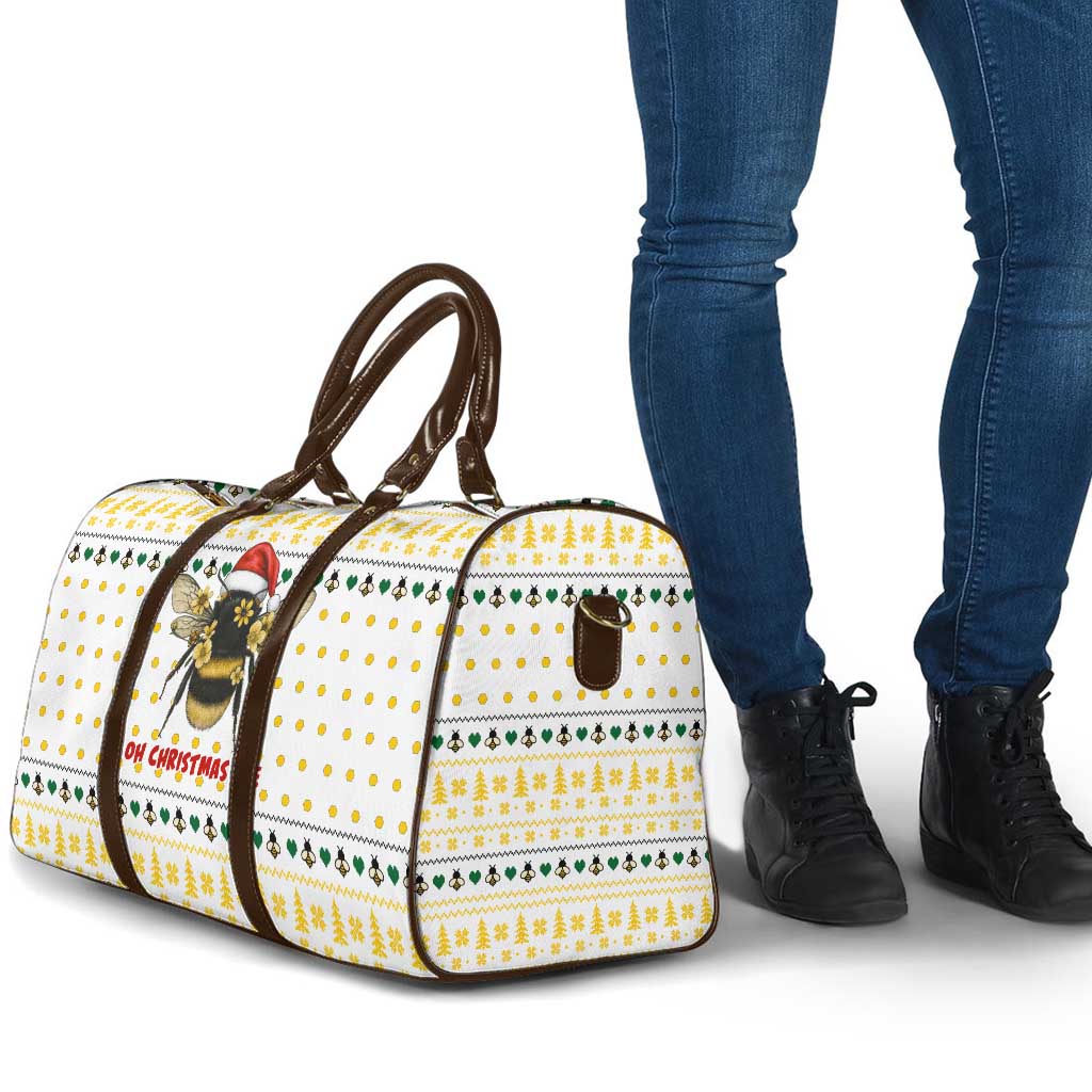 Oh Christmas Bee Bee Christmas Travel Bag Xmas Holiday Patterns - Wonder Print Shop