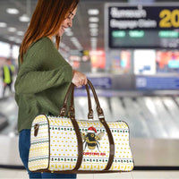 Oh Christmas Bee Bee Christmas Travel Bag Xmas Holiday Patterns - Wonder Print Shop