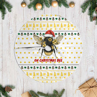 Oh Christmas Bee Bee Christmas Tree Skirt Xmas Holiday Patterns - Wonder Print Shop