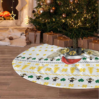 Oh Christmas Bee Bee Christmas Tree Skirt Xmas Holiday Patterns - Wonder Print Shop
