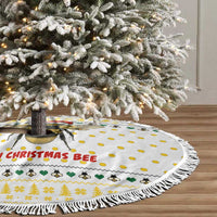 Oh Christmas Bee Bee Christmas Tree Skirt Xmas Holiday Patterns - Wonder Print Shop