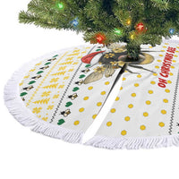 Oh Christmas Bee Bee Christmas Tree Skirt Xmas Holiday Patterns - Wonder Print Shop