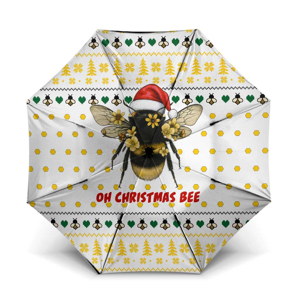 Oh Christmas Bee Bee Christmas Umbrella Xmas Holiday Patterns - Wonder Print Shop