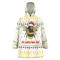 Oh Christmas Bee Bee Christmas Wearable Blanket Hoodie Xmas Holiday Patterns - Wonder Print Shop