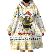 Oh Christmas Bee Bee Christmas Wearable Blanket Hoodie Xmas Holiday Patterns - Wonder Print Shop
