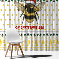 Oh Christmas Bee Bee Christmas Window Curtain Xmas Holiday Patterns - Wonder Print Shop