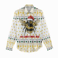 Oh Christmas Bee Bee Christmas Women Casual Shirt Xmas Holiday Patterns - Wonder Print Shop
